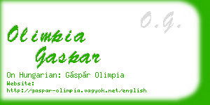 olimpia gaspar business card