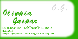 olimpia gaspar business card